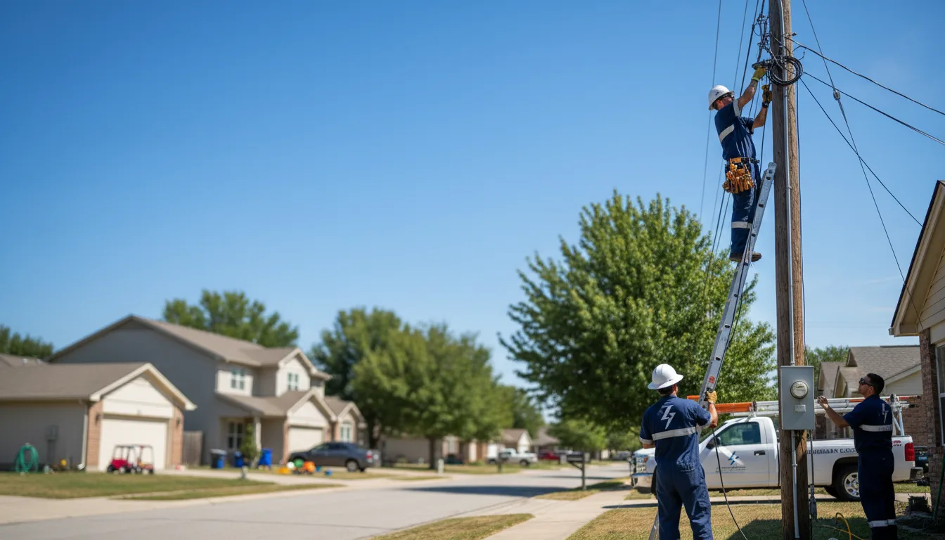 Residential electrician providing installation services in Reynolds, ND
